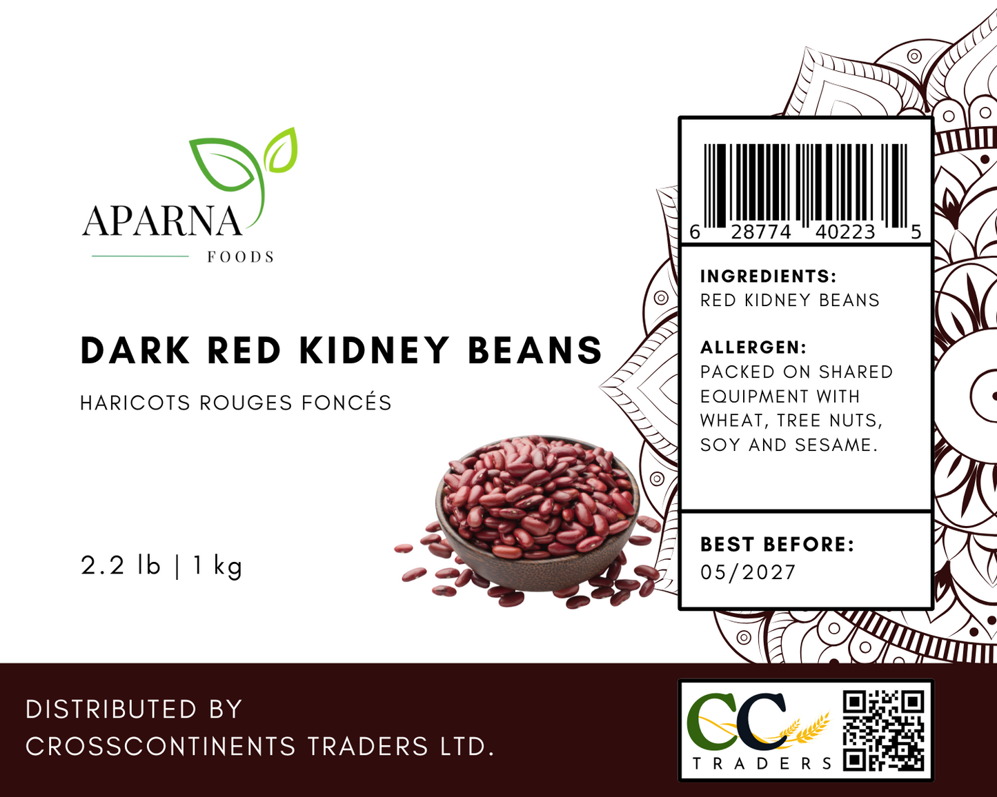 Dark Red Kidney Beans 1 kg