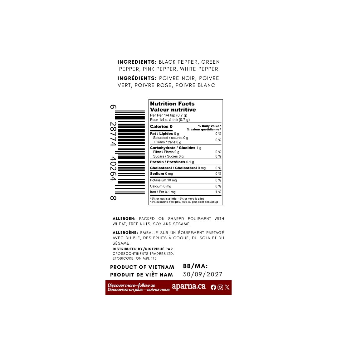 Rainbow Peppercorns 1lb