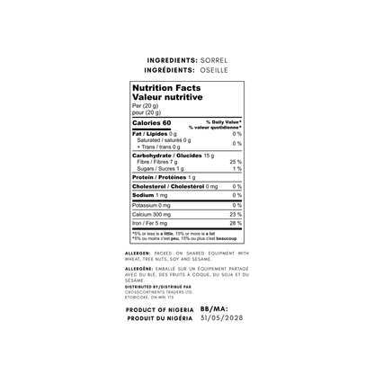Sundried Sorrel 500g