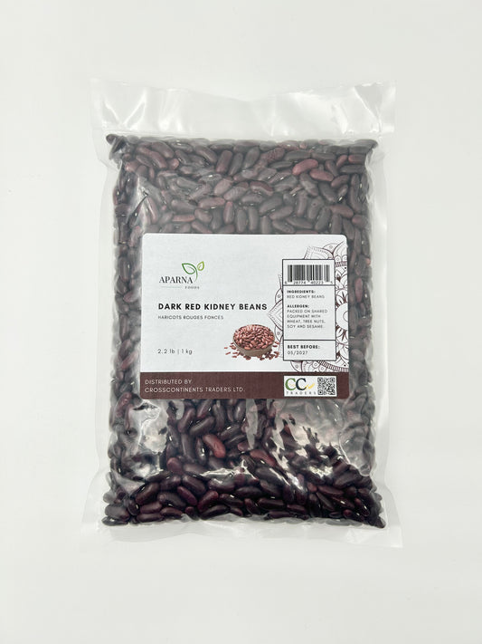 Aparna Foods 1kg bag of premium dark red kidney beans rajma pulses