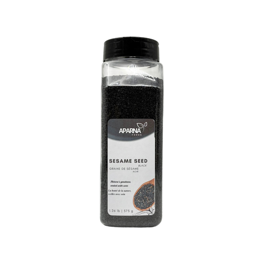 Black sesame seed 575g premium whole sesame seeds by Aparna Foods in Canada

