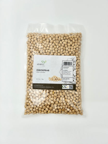 Aparna Foods 1kg bag of premium dried chickpeas garbanzo beans