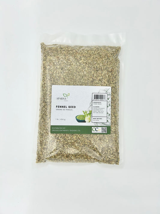 Fennel seed 1 lb premium whole spice by Aparna Foods in Canada
