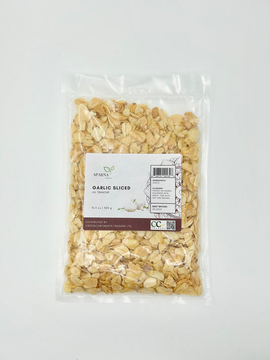 Garlic slices 300g premium dehydrated garlic by Aparna Foods in Canada