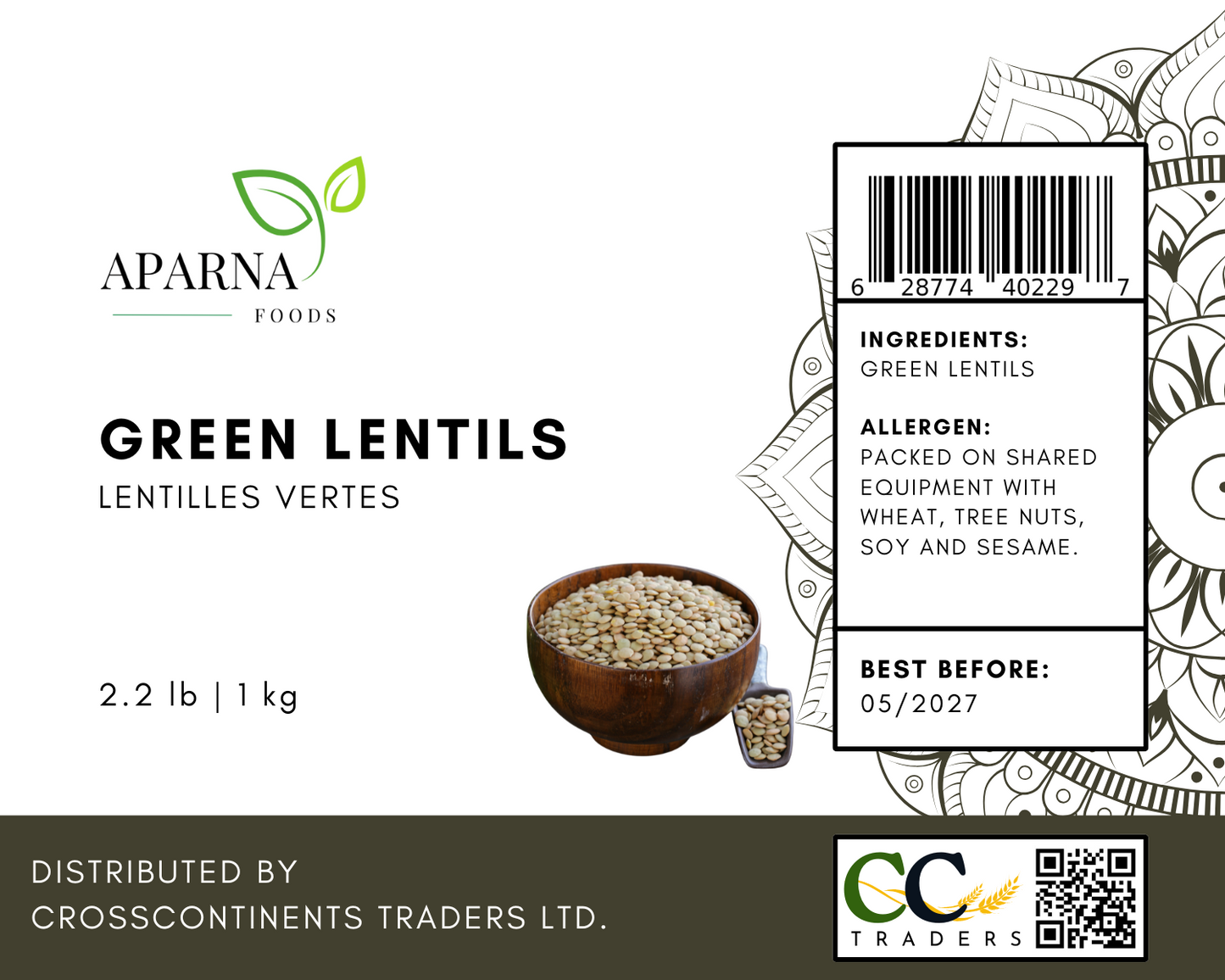 Green Lentils 1 kg