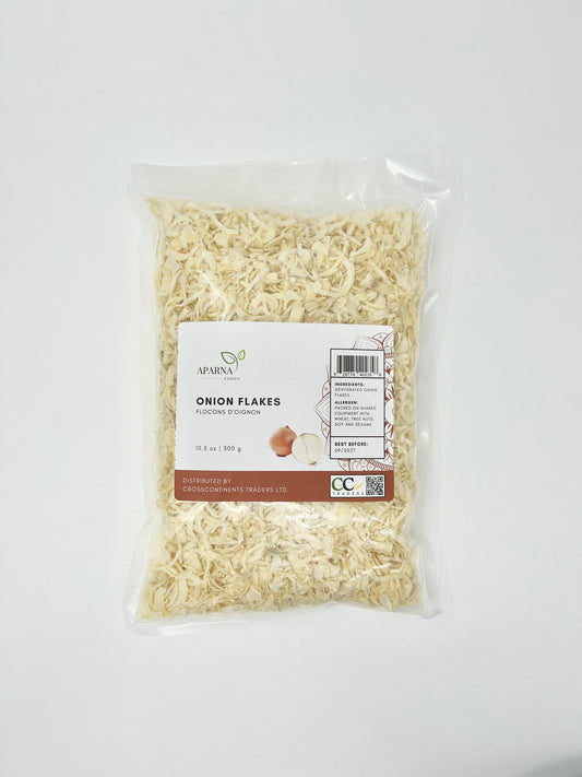 Onion flakes 300g premium dehydrated onion by Aparna Foods in Canada

