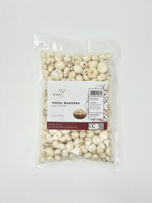Phool makhana 100g premium fox nuts by Aparna Foods in Canada
