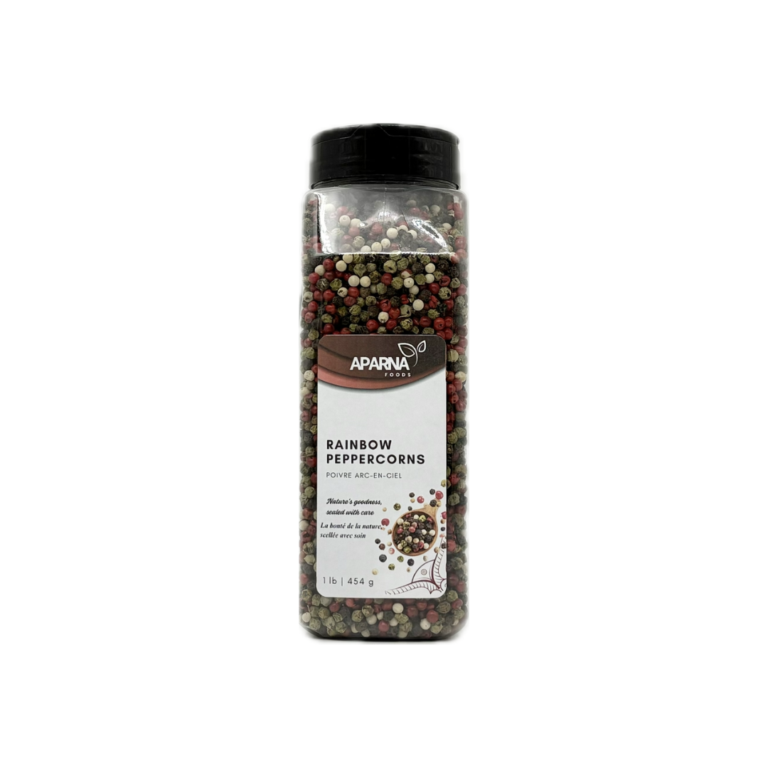 Premium rainbow peppercorns 1lb sold in Canada by Aparna Foods
