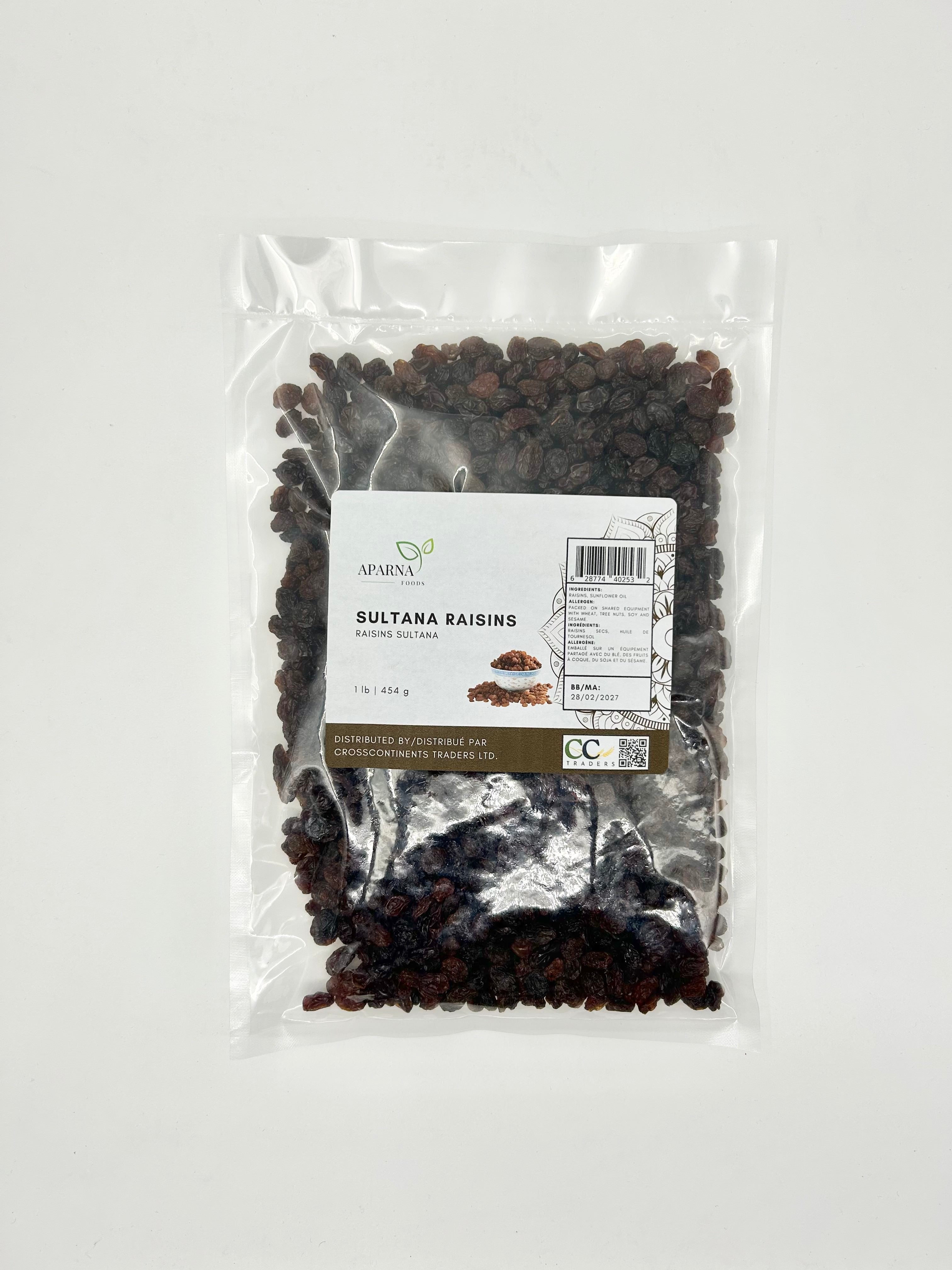 Sultana Raisin 1lb | Premium Natural Dried Fruit in Canada – Aparna Foods