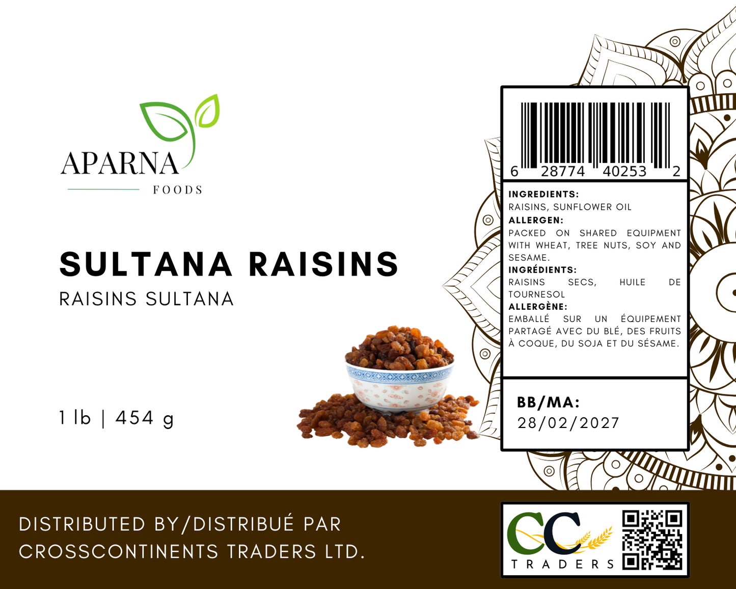 Sultana Raisin 1lb