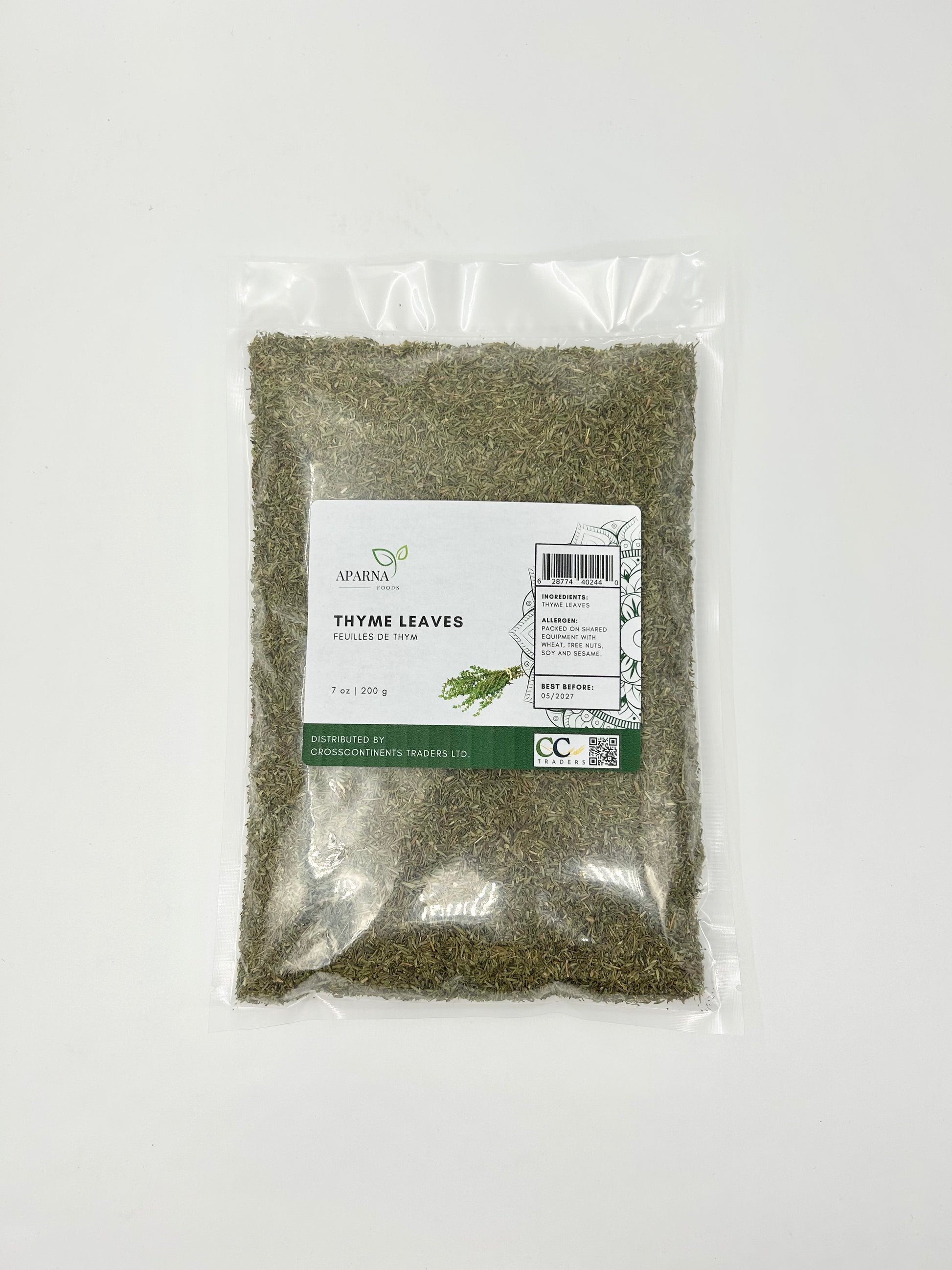 Thyme leaves 200g premium dried herb by Aparna Foods in Canada
