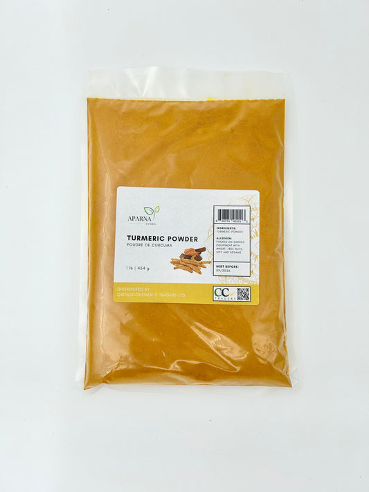 Turmeric powder 1 lb premium ground spice by Aparna Foods in Canada

