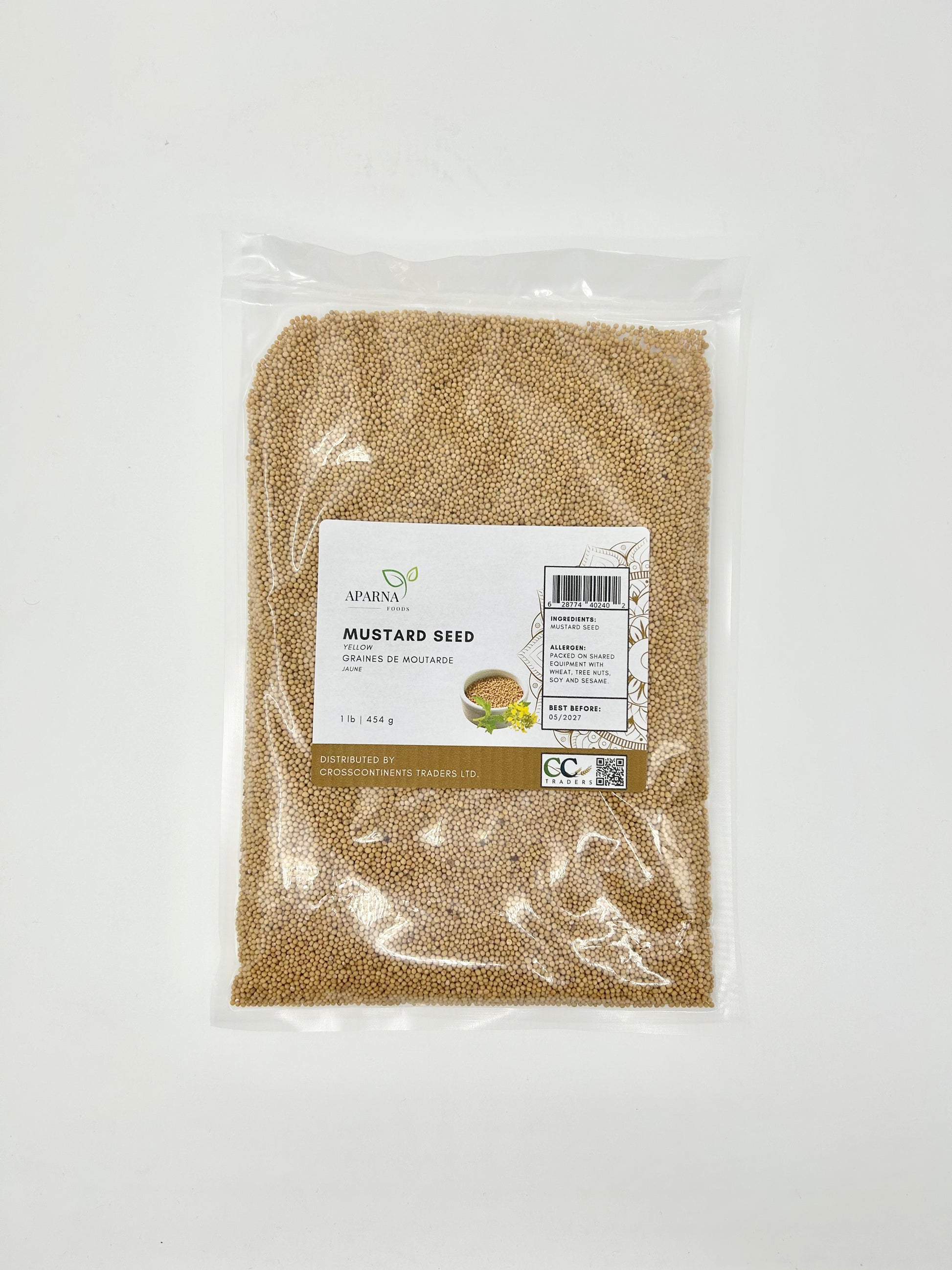 Yellow mustard seed premium whole spice by Aparna Foods in Canada